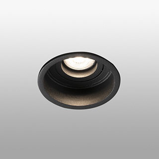 Faro barcelona 40119 HYDE Black orientable round recessed lamp встраиваемый светильник Faro barcelona