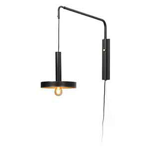 Faro barcelona 20167 WHIZZ Black and satin gold extensible wall lamp настенный светильник Faro barcelona