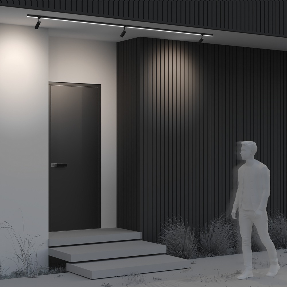 Уличный трековый светильник Фокус / Focus Led Elasity IP 3000К 8Вт 55° черный