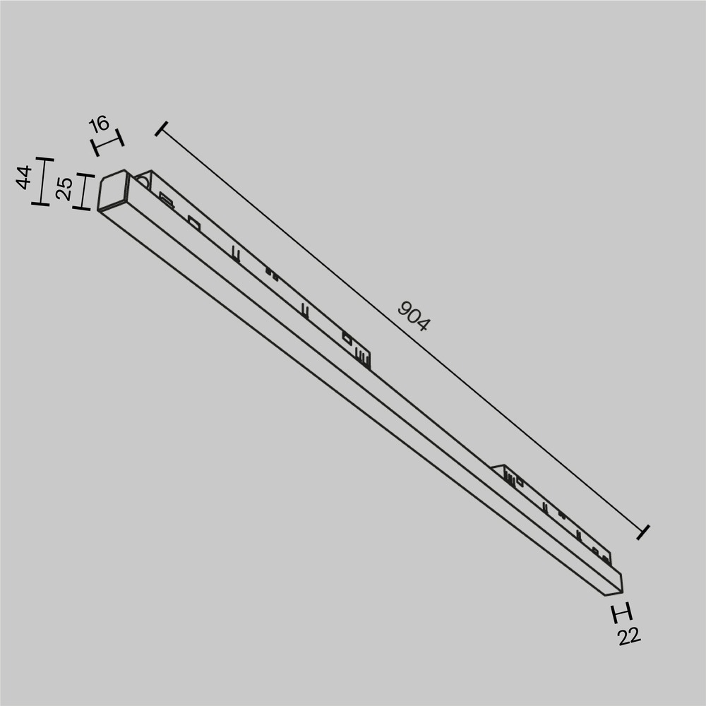 Трековый светильник Базис / Basis Exility 2700-6000K 30Вт 120° Dim Dali1