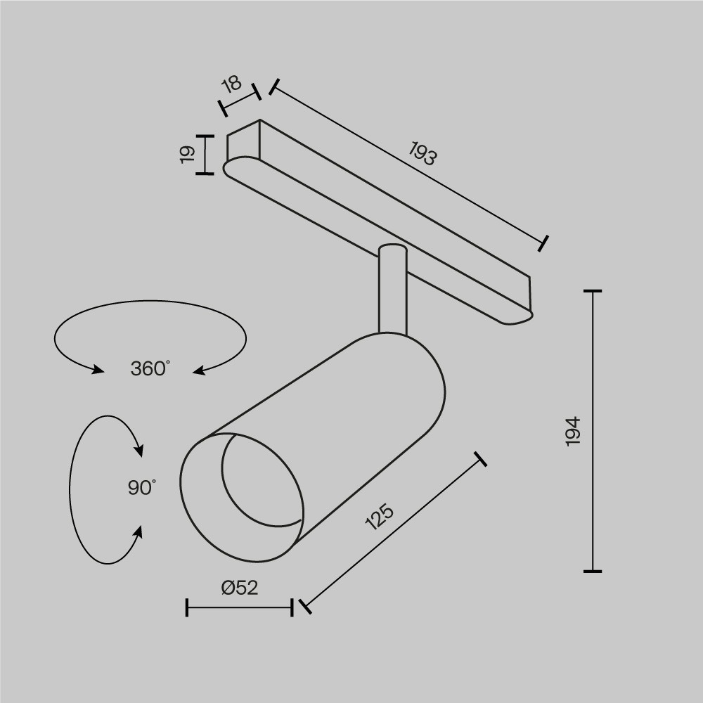 Трековый светильник Фокус / Focus Led Exility 3000K 12Вт 36°