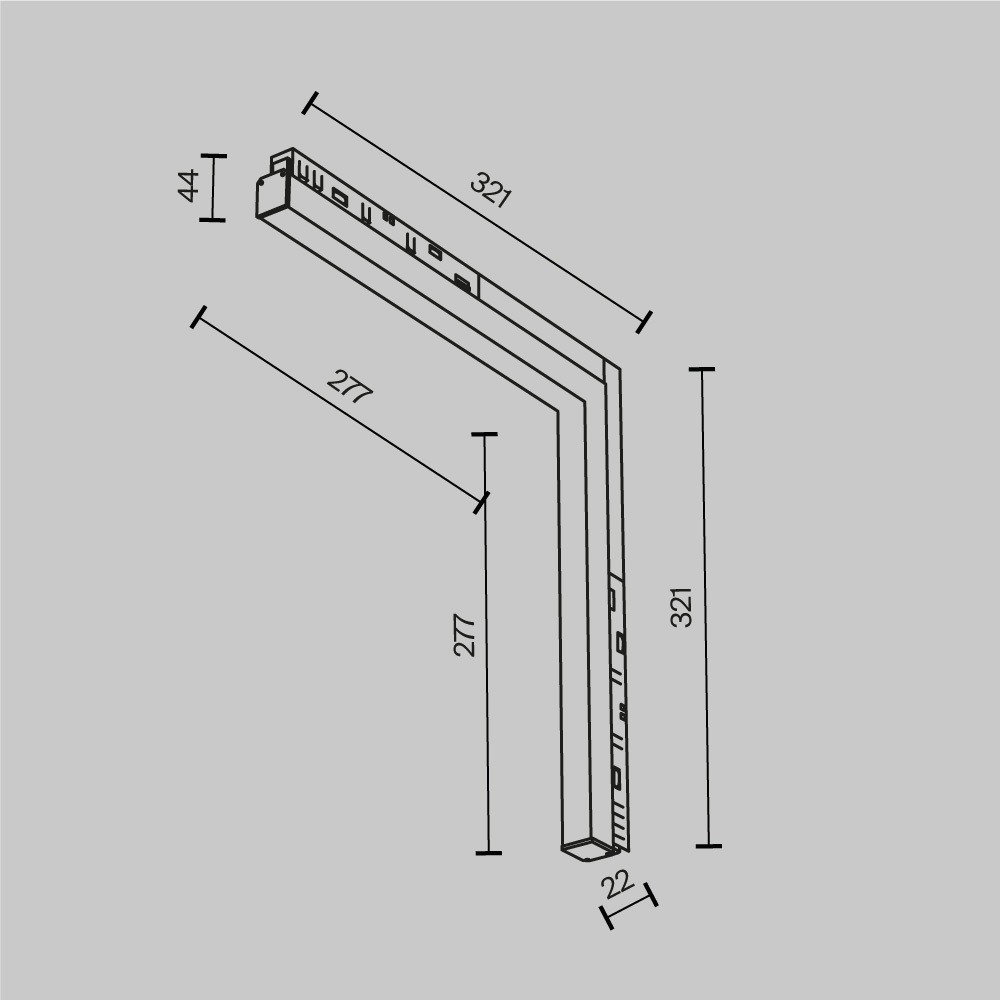 Трековый светильник Базис угловой / Basis Angle Exility 2700-6000K 24Вт 120° Dim Smart