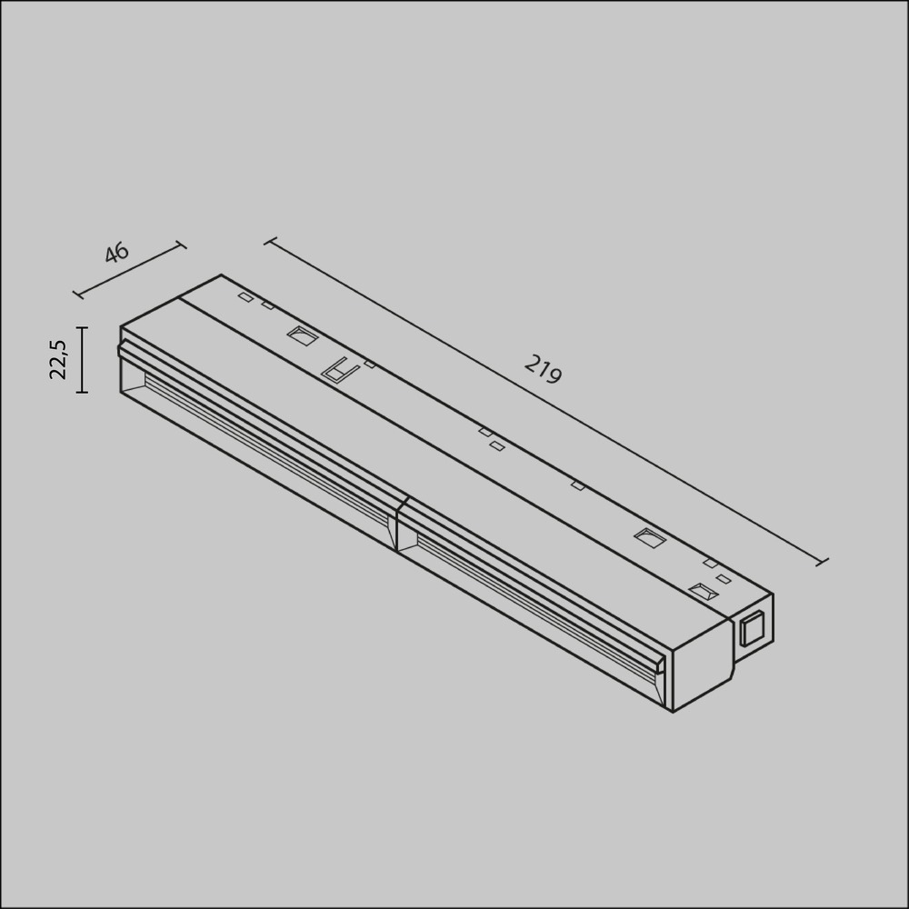 Трековый светильник Парете / Parete Exility 3000K 12Вт 120°