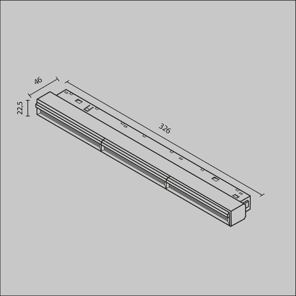 Трековый светильник Парете / Parete Exility 3000K 18Вт 120°