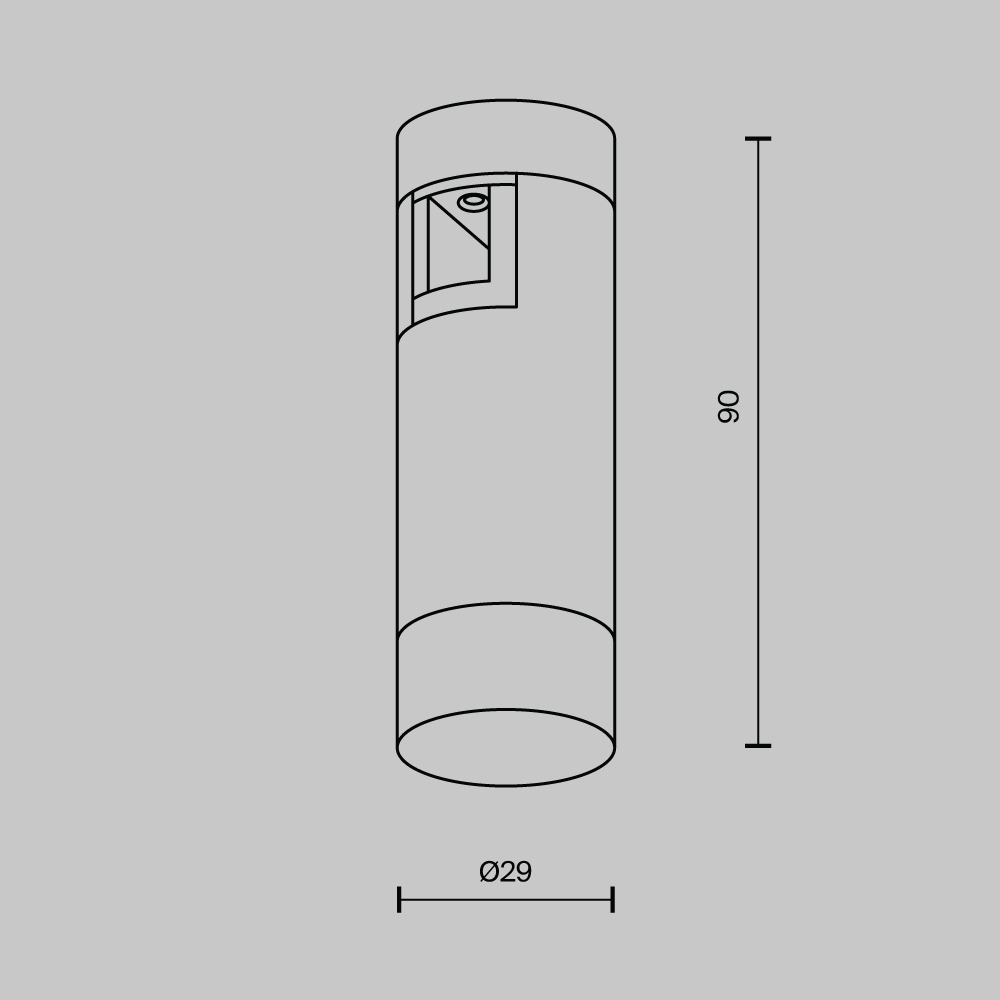 Трековый светильник Скольжение / Skim Flarity 3000K 2Вт 110°