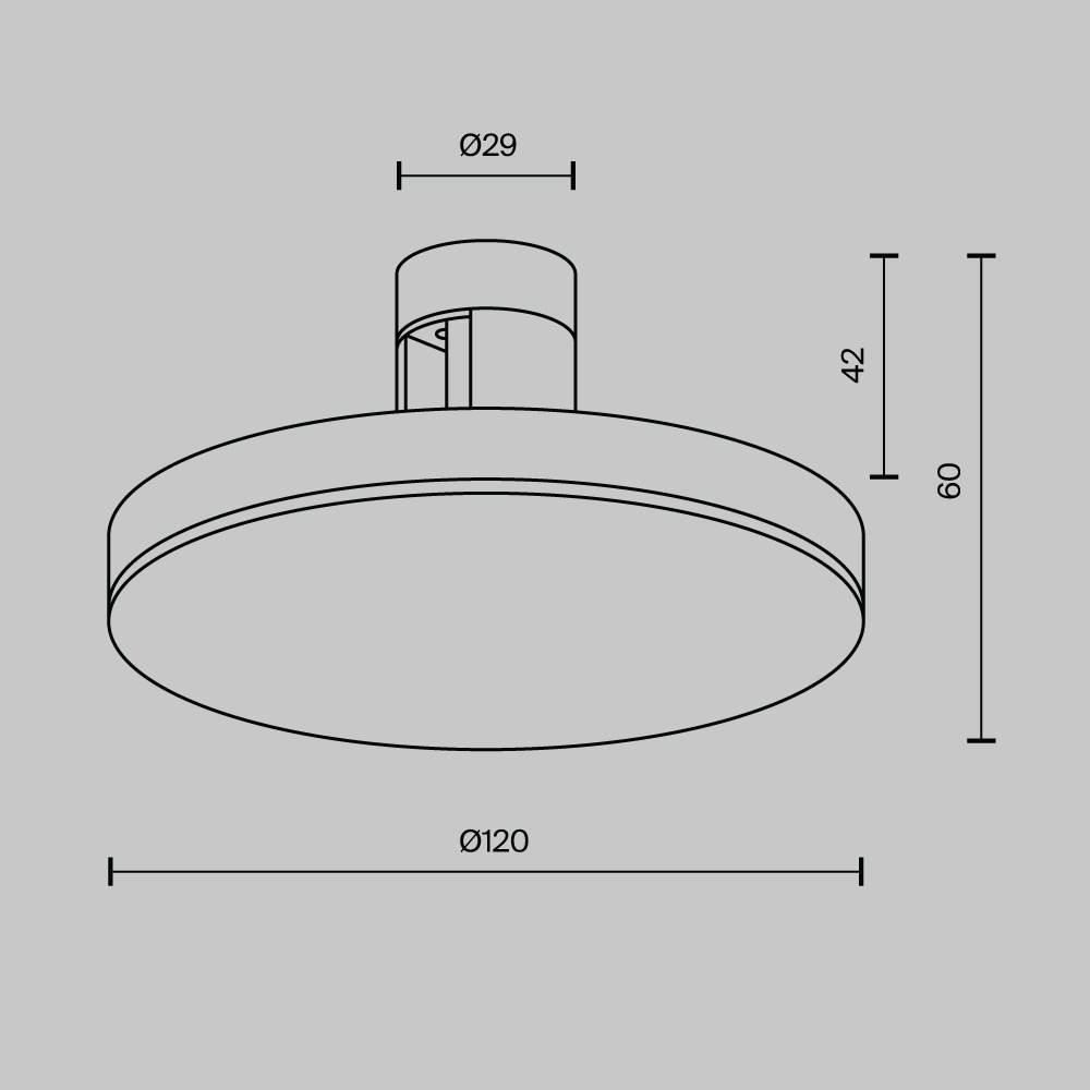 Трековый светильник Плато / Plato Flarity 3000K 7Вт 120°
