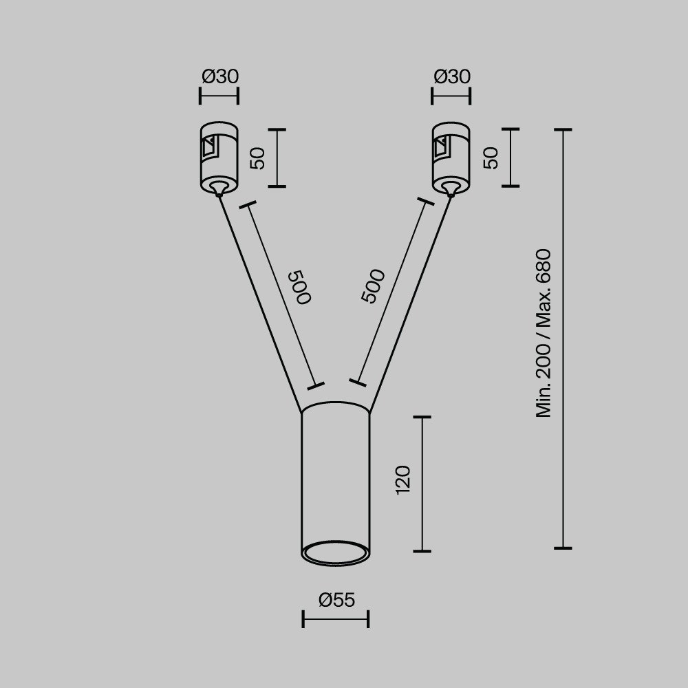 Трековый подвесой светильник Фокус / Focus Led Flarity 3000K 12Вт 36°