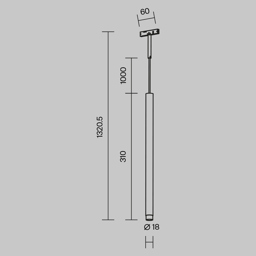 Трековый светильник Скольжение / Skim Levity 2700К 3Вт 36°