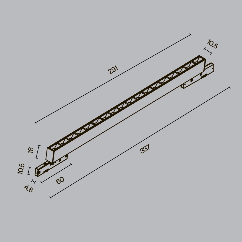 Трековый светильник Точки / Points Levity 3000К 15Вт 30°