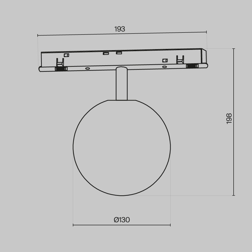 Трековый светильник Луна / Luna Exility 2700-6000K 5Вт 360° Dim Dali1