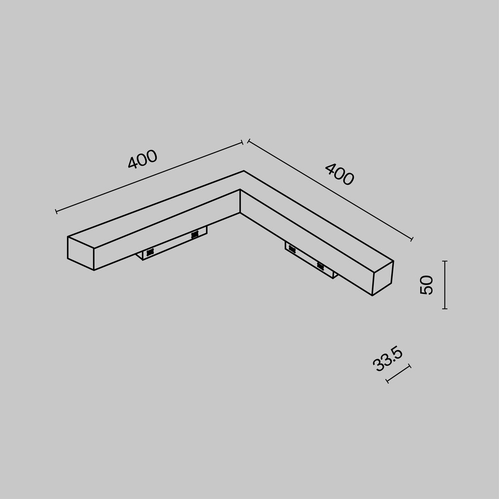 Трековый светильник Базис угловой / Basis Angle Gravity 3000K 24Вт 120°
